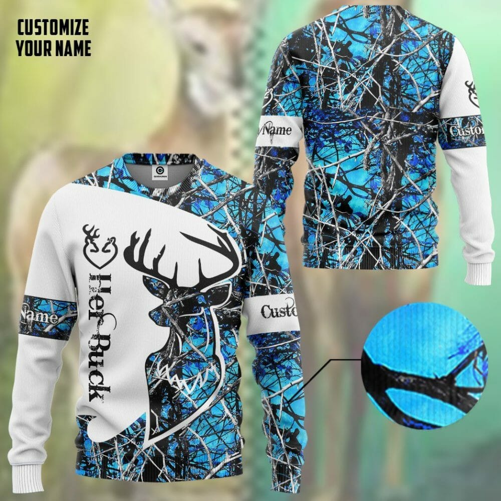 3D Her Buck Valentine Saincheaptha Ainm Tshirt Hoodie Apparel
