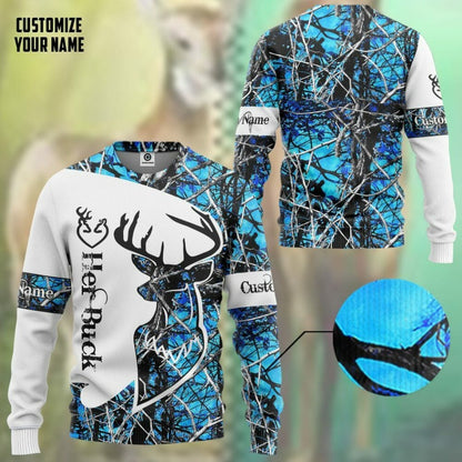 3D Her Buck Valentine Saincheaptha Ainm Tshirt Hoodie Apparel