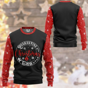 3D Quarantine Christmas Crew Custom Tshirt Hoodie Apparel