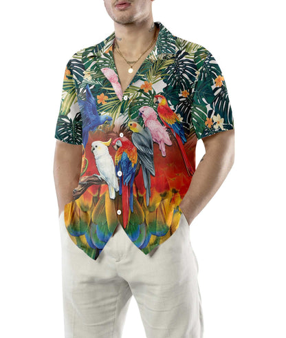 Bird Species Tropical Parrot Birds Hawaiian Shirt, Hawaiian For Gift