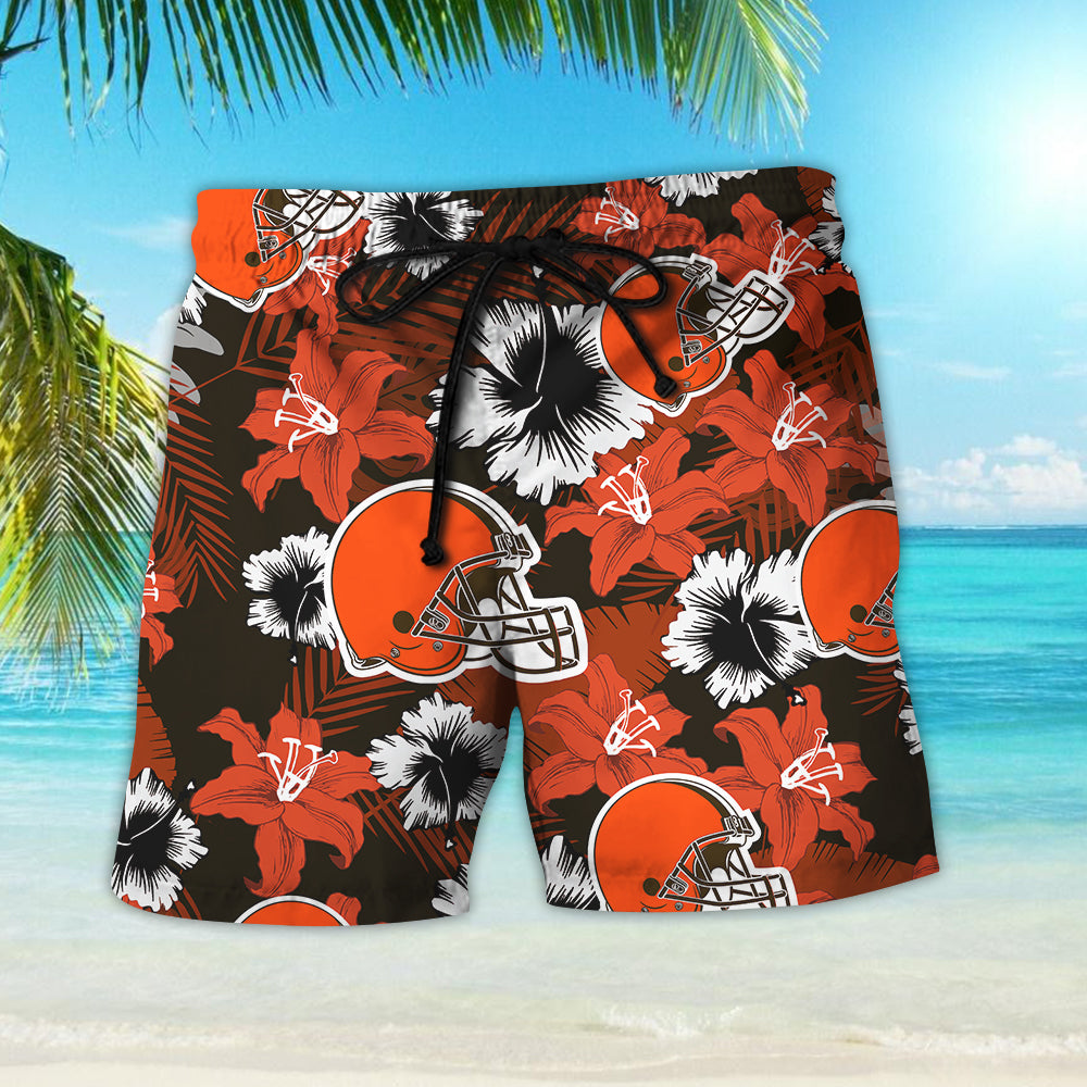 Cleveland Browns Hawaiian Shirt_Hawaiian Shirt Gift, Christmas Gift