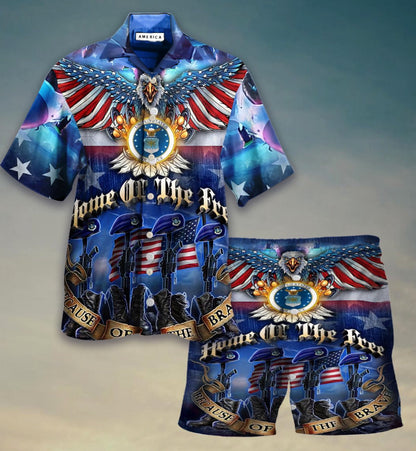 Blue Eagle Theme Pretty Ornamental Hawaiian Shirt, Hawaiian For Gift