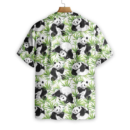 Isteach sa Dúlra Panda Dearadh Bambú Léine Haváís, Bronntanas Léine Haváís, Bronntanas Nollag