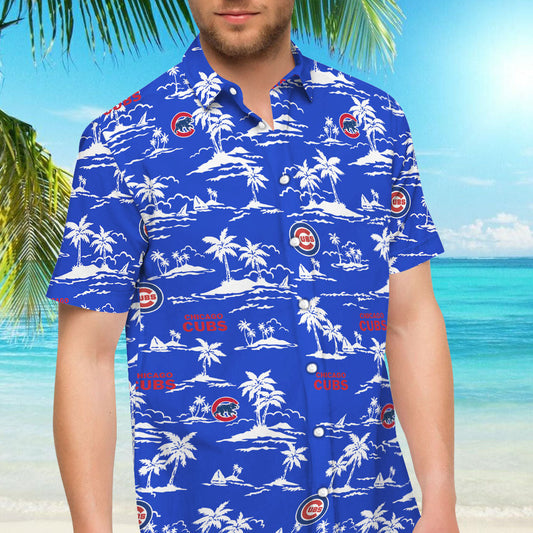 Chicago Cubs Baseball Hawaiian Shirt_Hawaiian Shirt Gift, Christmas Gift