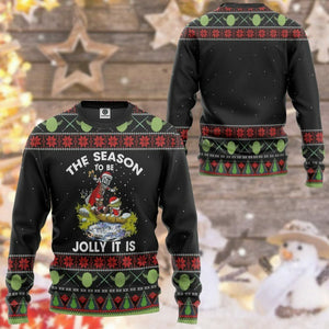 3D Yoda And Mandalorian Christmas Ugly Sweater Tshirt Hoodie Apparel