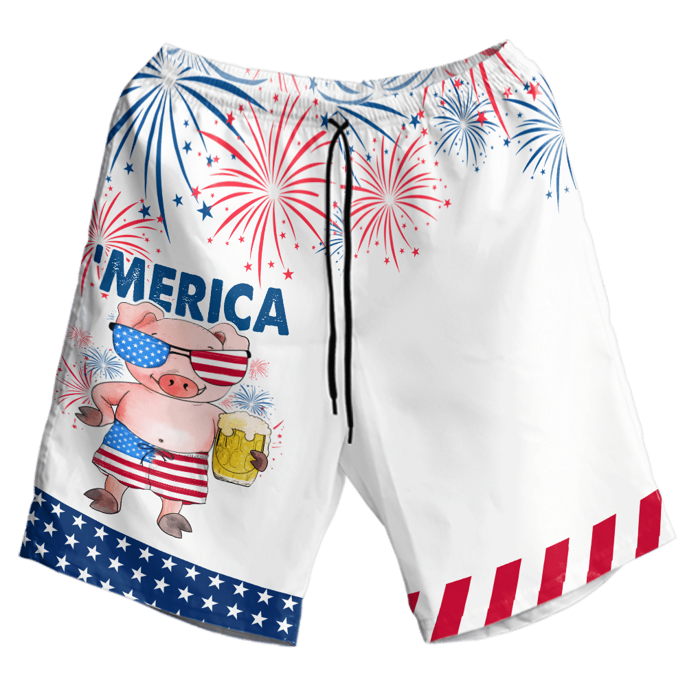 Dearadh Gleoite Merica Pink Muc Léine Haváís, Bronntanas Léine Haváí, Bronntanas Nollag