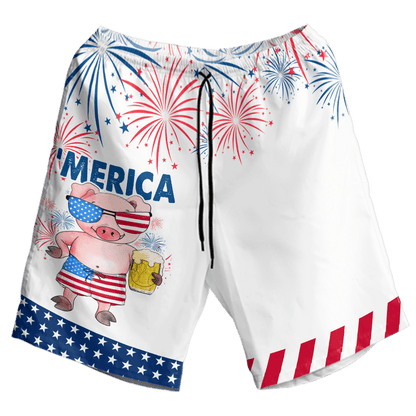 Dearadh Gleoite Merica Pink Muc Léine Haváís, Bronntanas Léine Haváí, Bronntanas Nollag