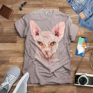 3D Sphynx Cat Tshirt Hoodie Apparel