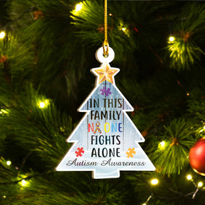 Autism Awareness Ornaments Set, Autism Christmas Ornaments, Autism Ornaments Set Family Gift Idea