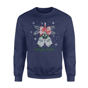 Funny GINgle bell christmas ugly sweatshirt - Funny sweatshirt gifts christmas ugly sweater for men and women