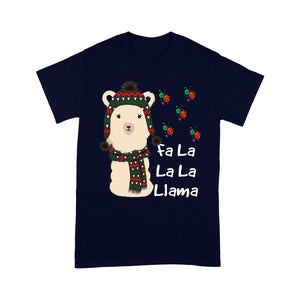 Funny Christmas Outfit For Llama Lovers - Fa La La La Llama. Tee Shirt Gift For Christmas