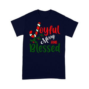 Joyful Merry and Blessed Christmas  Tee Shirt Gift For Christmas
