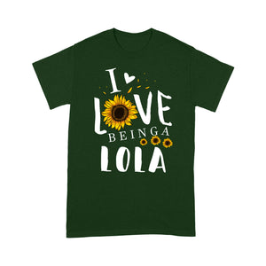 I love being a lola T shirt  Family Tee - Standard T-shirt Tee Shirt Gift For Christmas