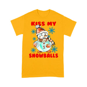 Kiss My Snowball Funny Christmas Pun  Tee Shirt Gift For Christmas