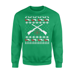 Hunting Christmas gift for gun lovers, hunting lovers funny sweatshirt gifts christmas ugly sweater