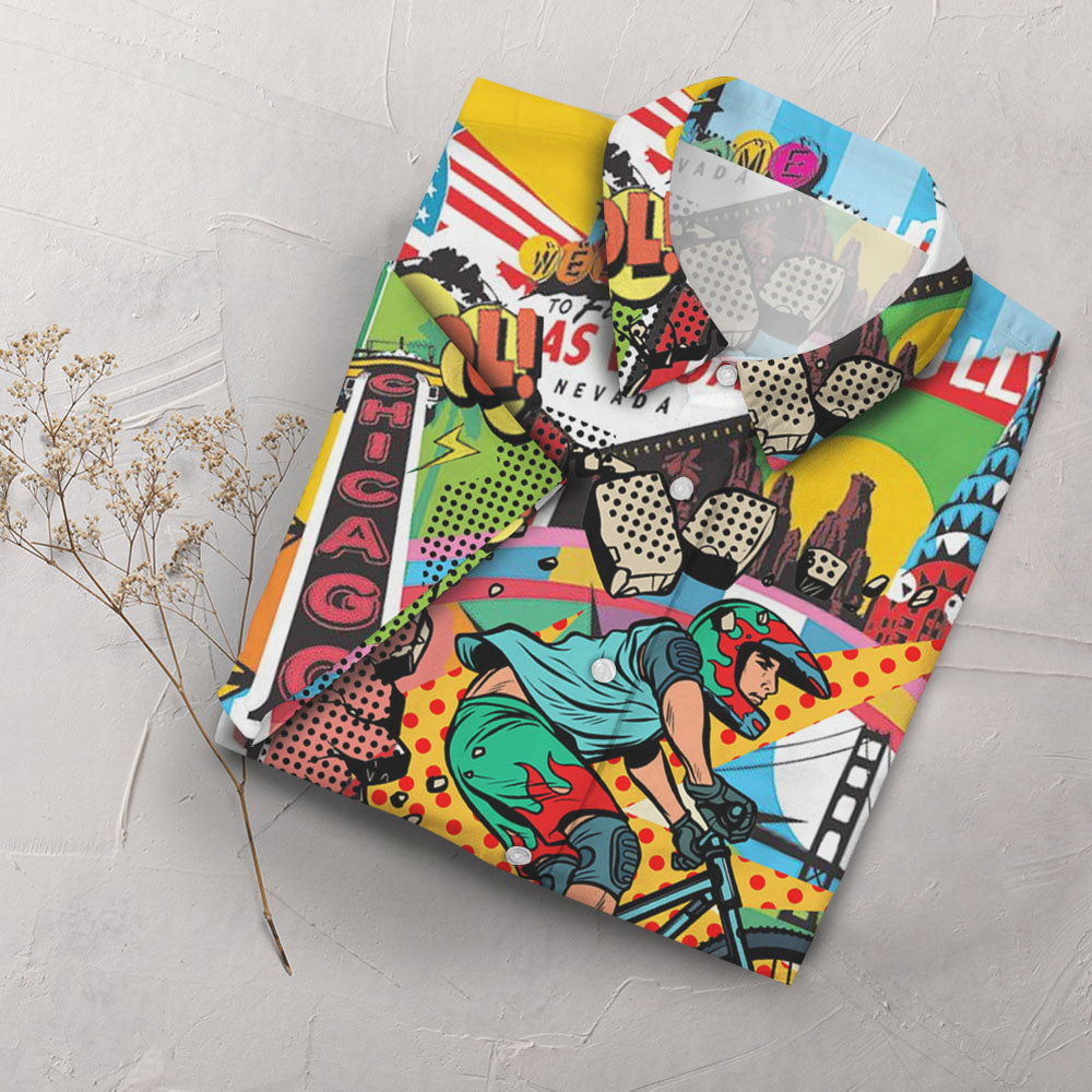 Cycling Amazing Cycling - Hawaiian Shirt, Hwaiian For Gift