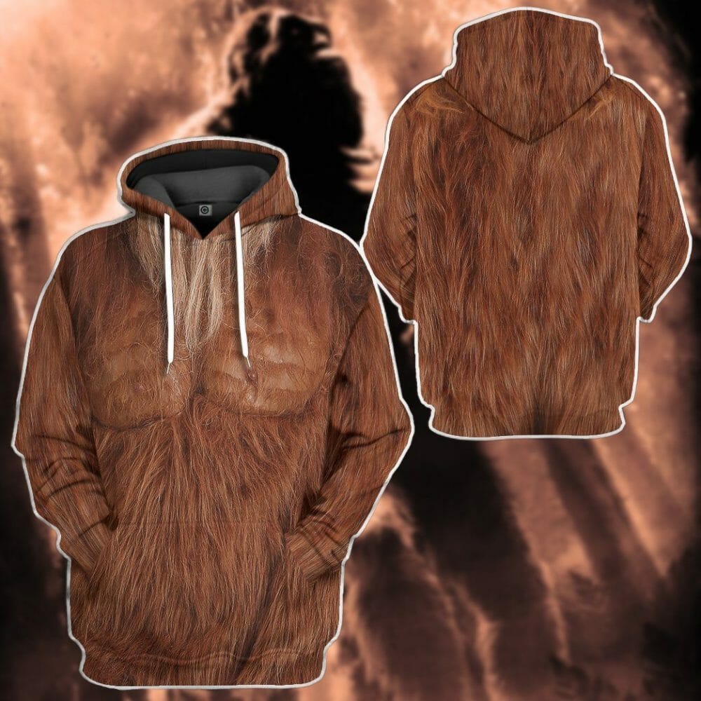Éadaí Cochaillín Tléine éadaí 3D Bigfoot