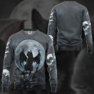 3D Bat Cat Custom Tshirt Hoodie Apparel