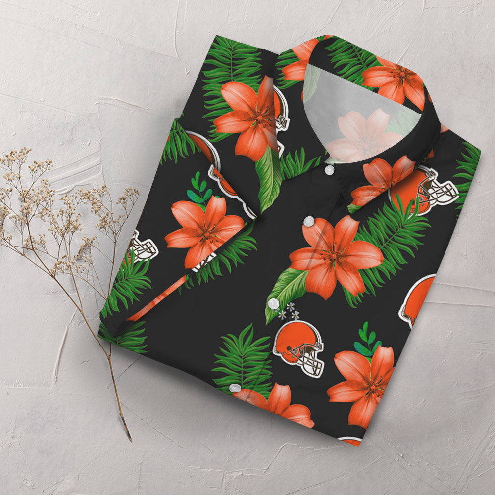 Cleveland Browns Hawaiian Shirt â€“ Dnstyles_Hawaiian Shirt Gift, Christmas Gift