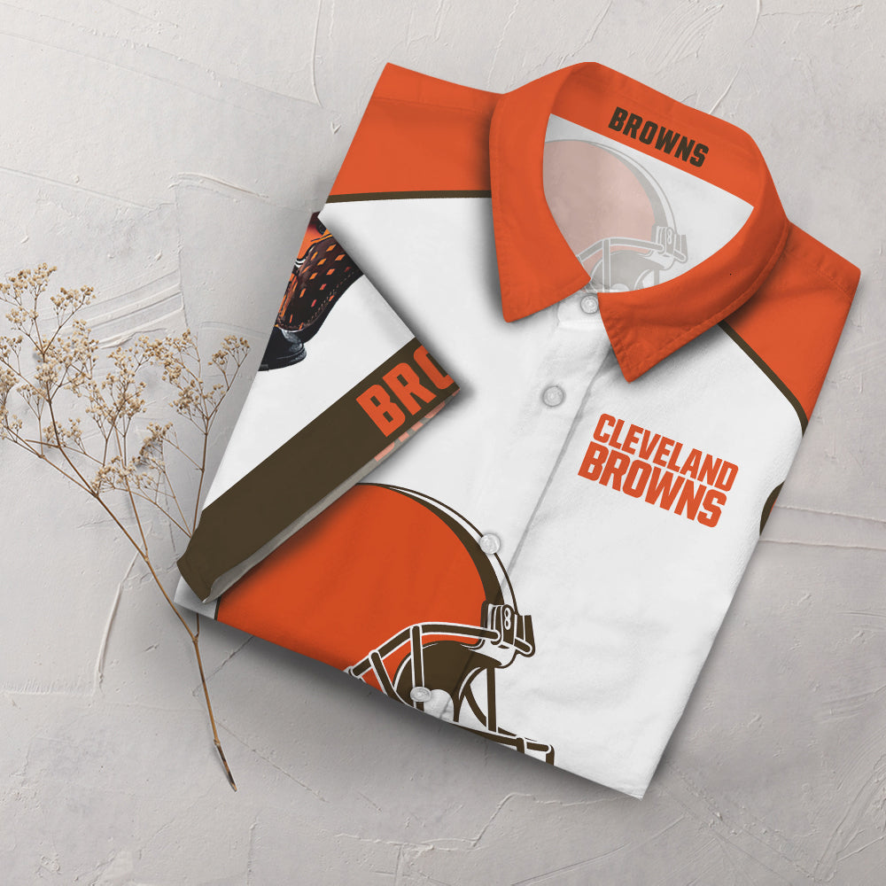 Cleveland Browns Hawaiian Shirt Summer_Hawaiian Shirt Gift, Christmas Gift