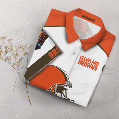 Cleveland Browns Hawaiian Shirt Summer_Hawaiian Shirt Gift, Christmas Gift