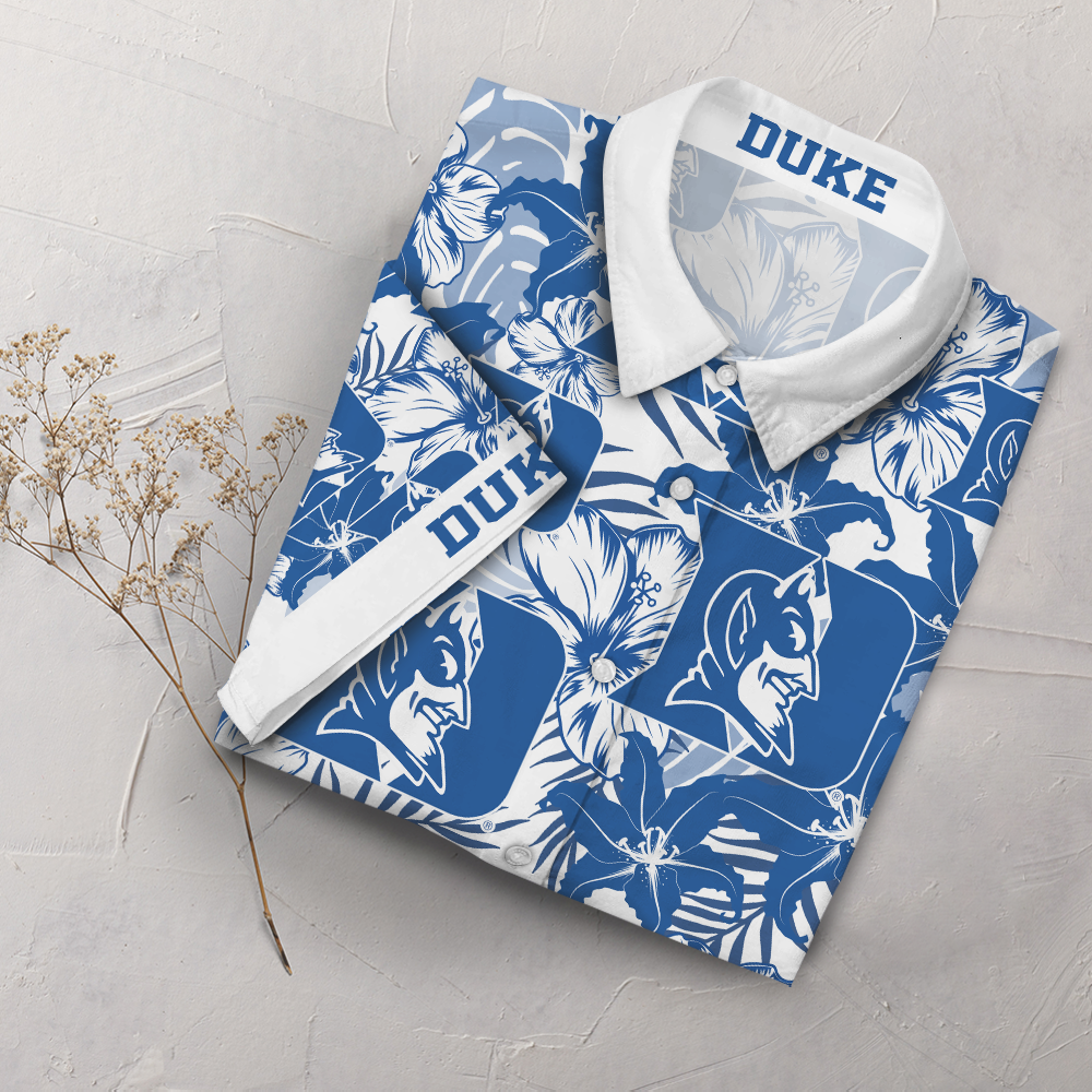 Duke Blue Devils Hawaiian Shirt_Hawaiian Shirt Gift, Christmas Gift