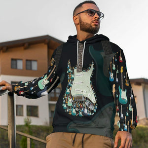 3D Electric Guitar Custom Tshirt Hoodie Apparel