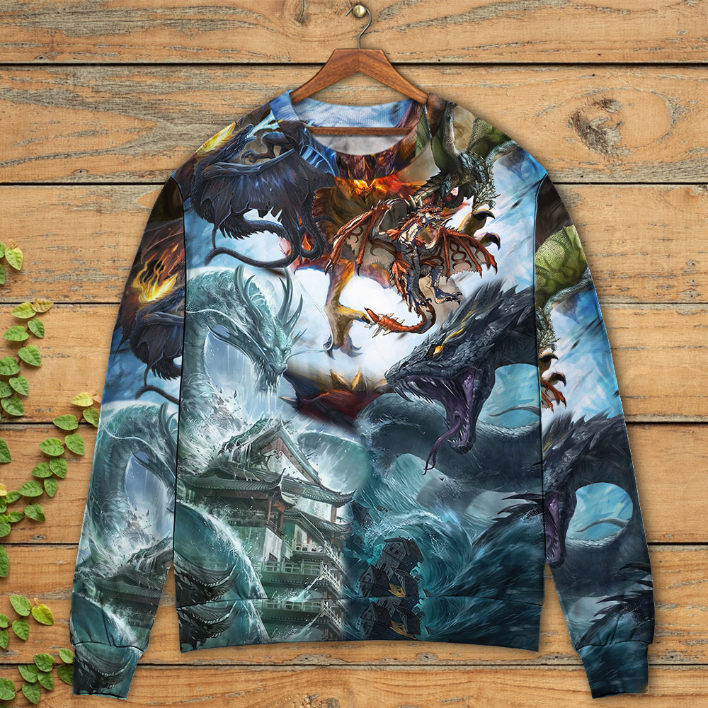 Dragon Battle Of Gods Ugly Christmas Sweater, Christmas Gift, Gift Christmas 2024