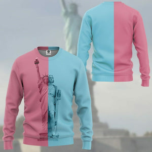 3D Freedom Statue American All Over Custom Hoodies