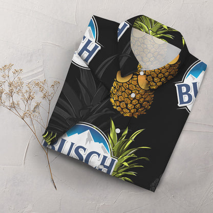 Busch Light Pineapple Hawaiian Shirt,Hawaiian Shirt Gift, Christmas Gift