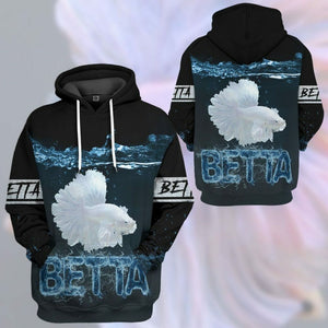 3D Love Betta Custom Tshirt Hoodie Apparel