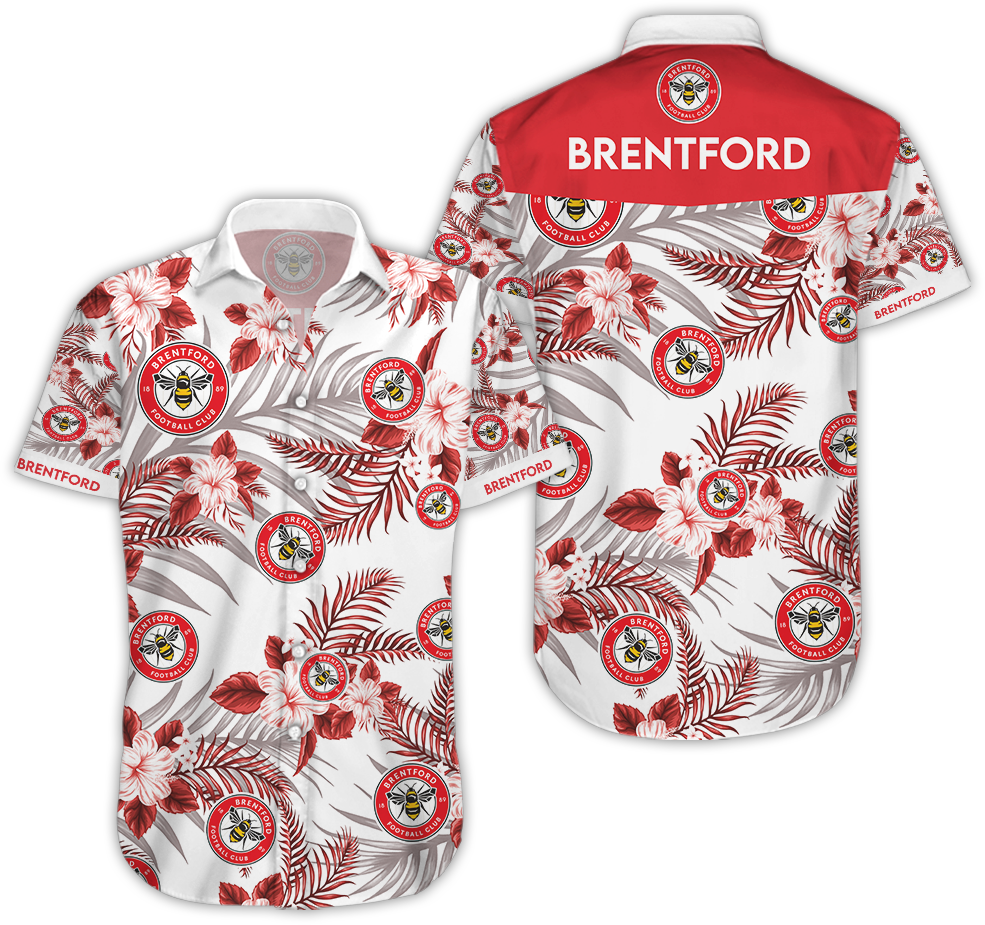 Brentford Football Club Hawaiian Shirt,Hawaiian Shirt Gift, Christmas Gift