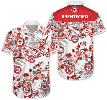 Brentford Football Club Hawaiian Shirt,Hawaiian Shirt Gift, Christmas Gift