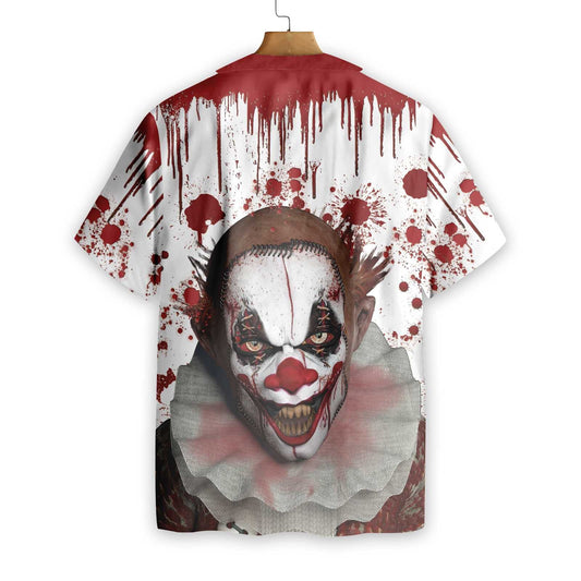 Aghaidheanna Scary Oíche Shamhna Clóirtheach Le Patrún Fola Dearadh Léine Haváís, Bronntanas Léine Haváís, Bronntanas Nollag