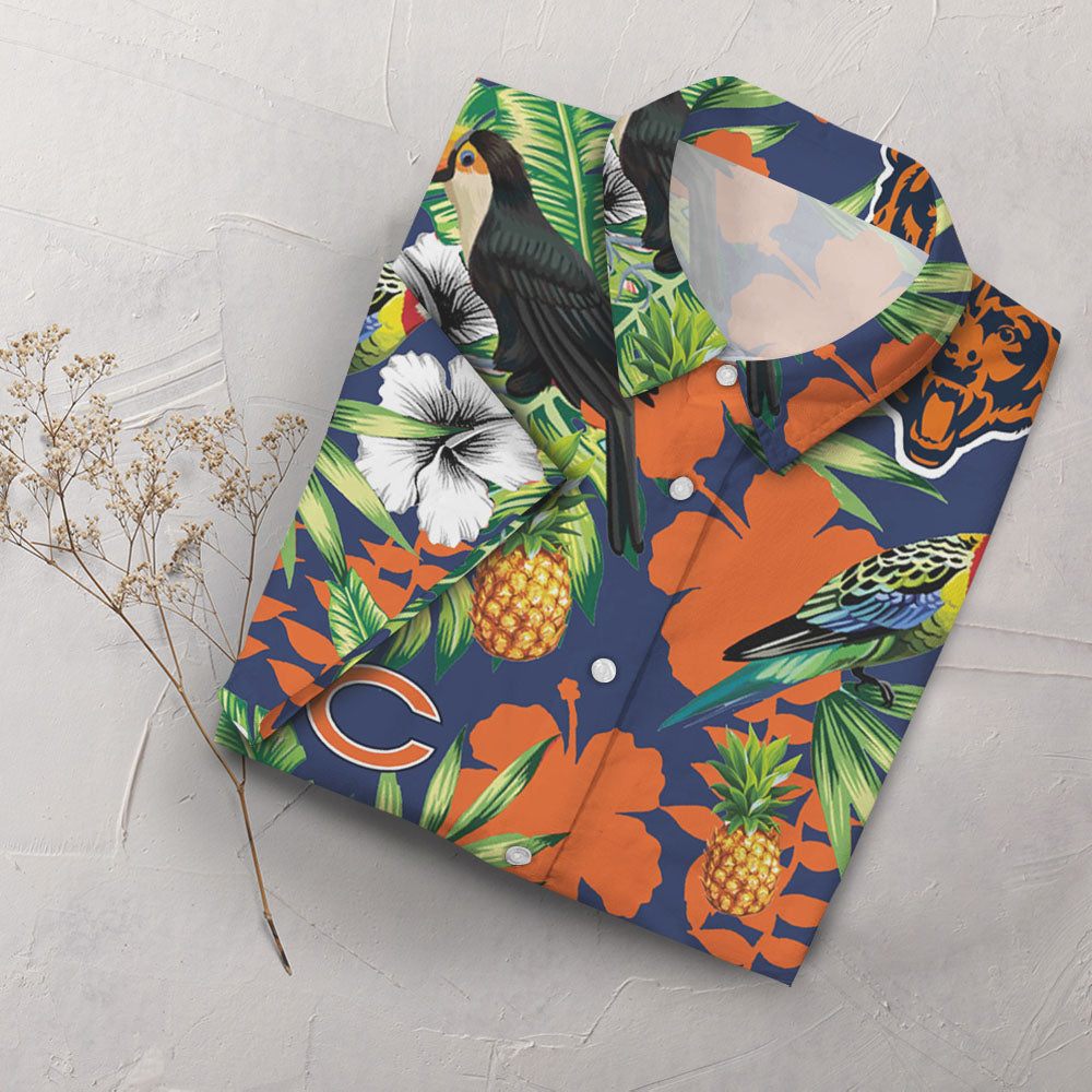 Chicago Bears Nfl Hawaiian Shirt_Hawaiian Shirt Gift, Christmas Gift