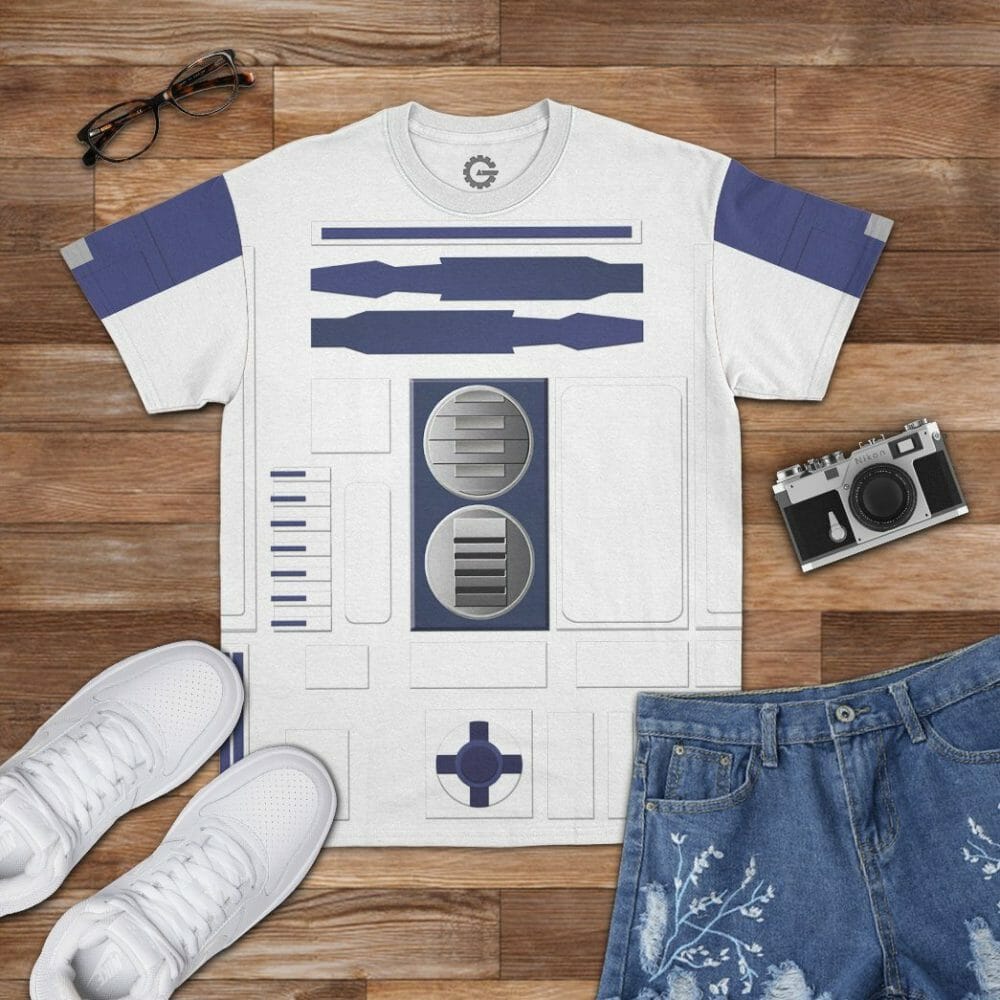 3D R2D2 Cosplay Custom Tshirt Hoodie Apparel