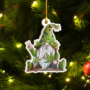 Cannabis Christmas Ornament Set, Merry Kushmas Funny Ornament, Marijuana Leaf Ornament, Funny Christmas Gift Idea