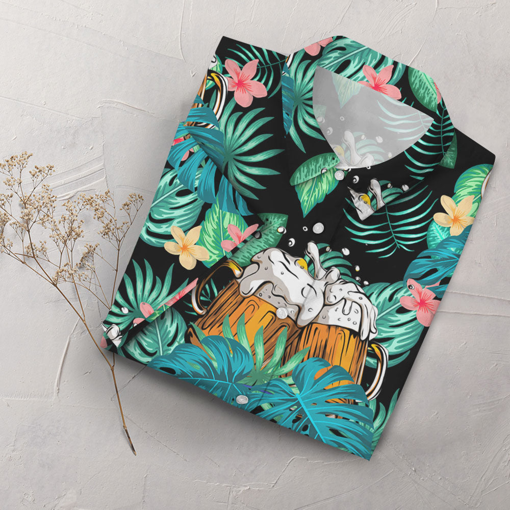 Buy Beer Tropical Hawaiian Shirt -Hawaiian Shirt Gift, Christmas Gift