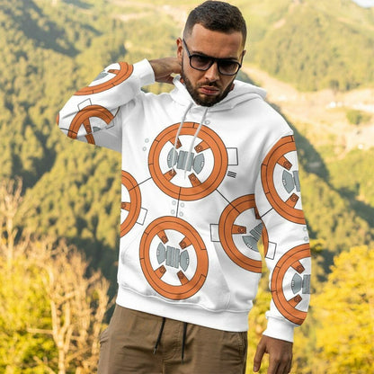 Éadaí Cochaillín Tléine Saincheaptha 3D BB8 Cosplay