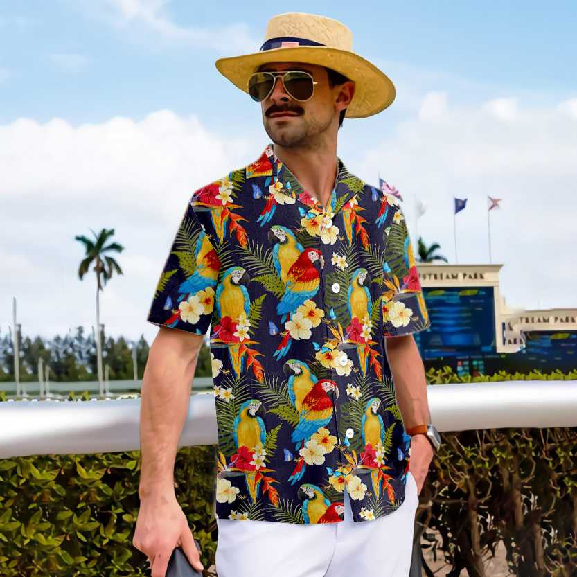 Léine Haváís Bláth Geal Agus Parrot, haváís le haghaidh bronntanais