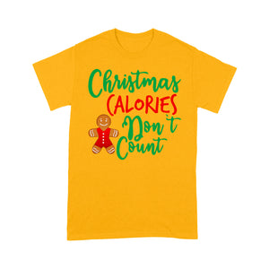 Christmas Calories Don't Count Funny Cookies Tee Shirt Gift For Christmas