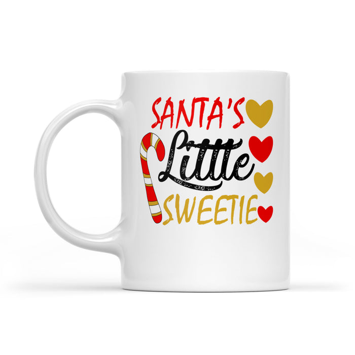 Santa's Little Sweetie Funny & Cute Christmas Gift -  White Mug Gift For Christmas