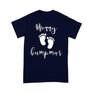 Funny Pregnancy Reveal Announcement Merry Bumpmas Christmas  Tee Shirt Gift For Christmas