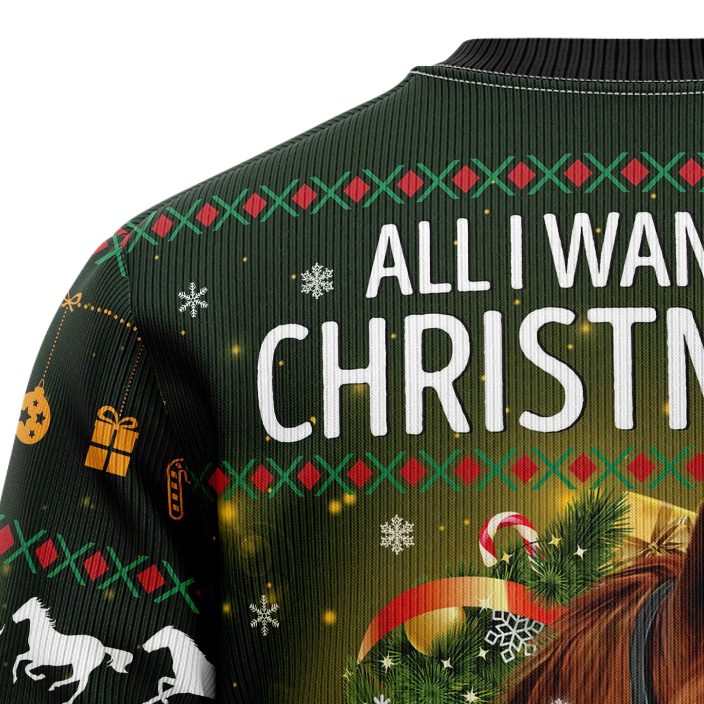 Horse All I Need For Christmas Ugly Christmas Sweater,Christmas Ugly Sweater,Christmas Gift,Gift Christmas 2024