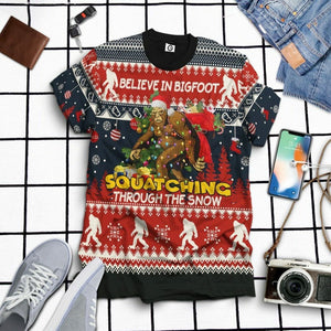 3D Bigfoot Ugly Sweater