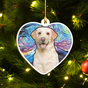 Merry Xmas Labrador Ornament Set, Merry Woofmas Ornament Set, Funny Xmas Ornament Family Gift Idea For Dog Lover