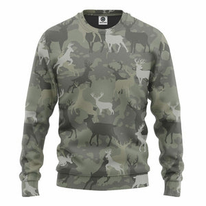 3D Deer Camo Custom Tshirt Hoodie Apparel