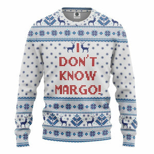 3D I Dont Know Margo National Lampoons Christmas Vacation Ugly Sweater Custom Tshirt Hoodie Apparel