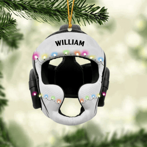 Wrestling Helmet Personalized Christmas Ornament, Custom Name Wrestling Acrylic Ornament,Christmas Gift,Christmas Decoration