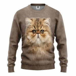 3D Persian Cat Tshirt Hoodie Apparel